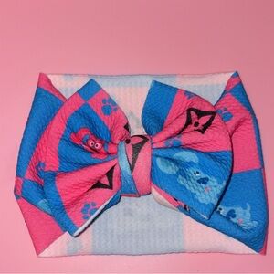 Handmade Colorful Blues Clues Bow Headband